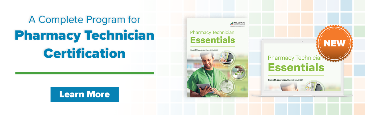 NEW Pharmacy Technician Essentials 