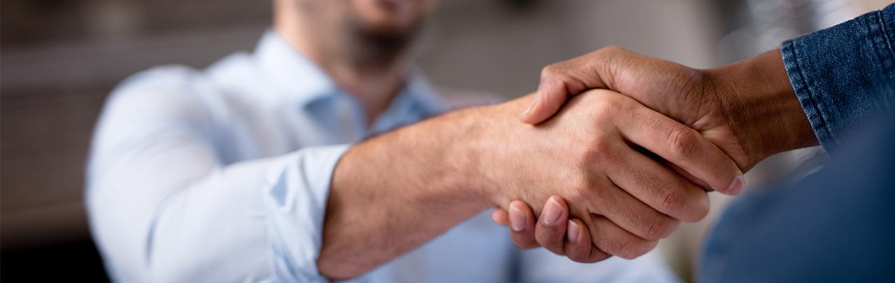 Two Men shaking hands