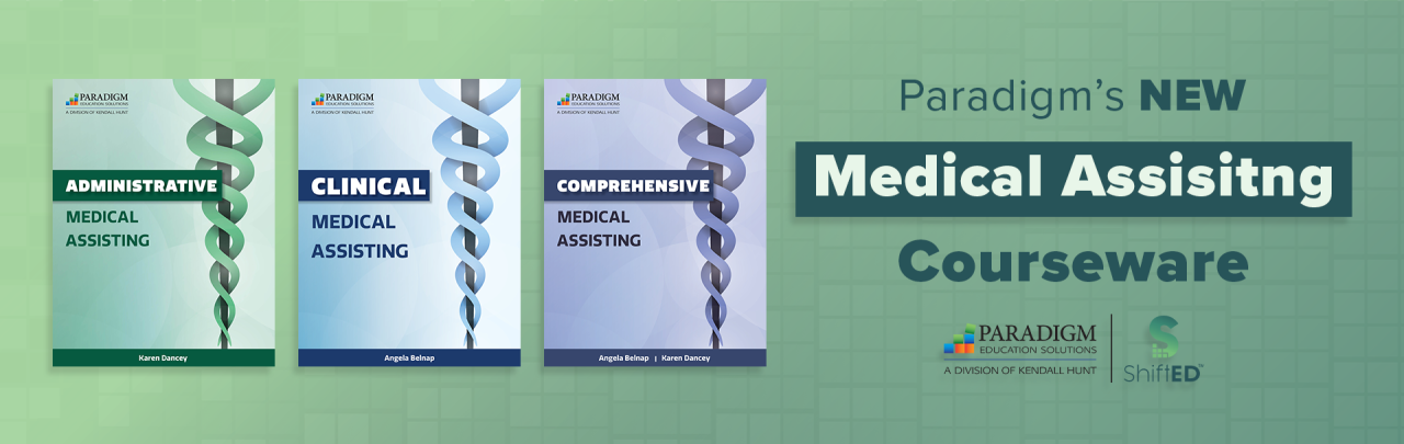 Paradigm's new medical assisting courseware