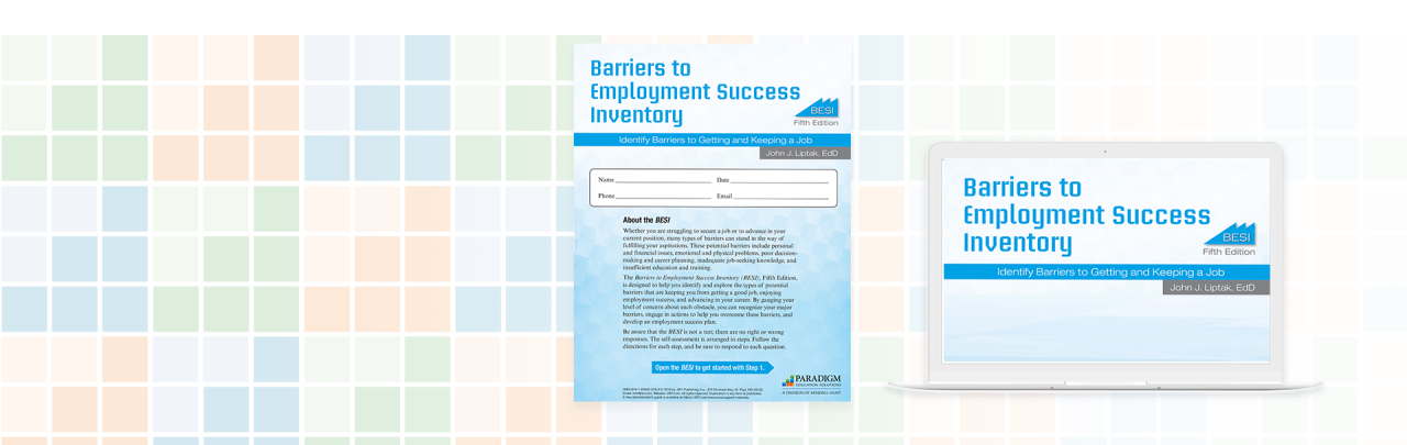Barriers to Employment Success Inventory Print and Online