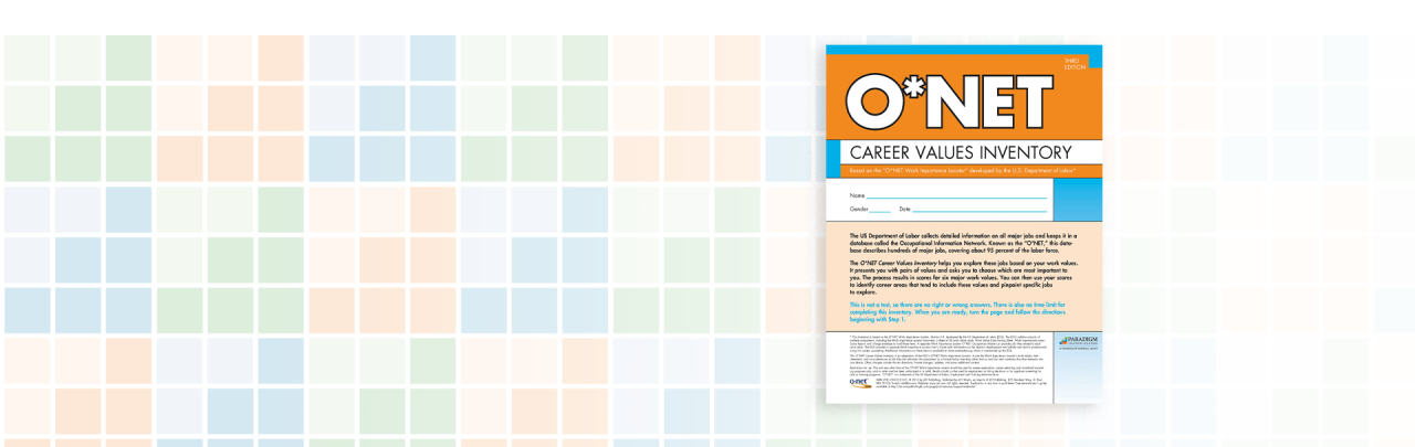 O*NET Career Values Inventory, Third Edition