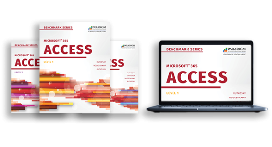 Print and Digital Covers of Benchmark Series: Microsoft 365 Access