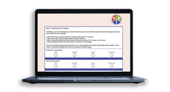 Digital Version of the Career Exploration Inventory EZ