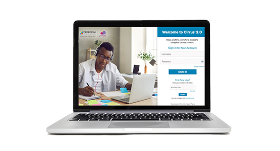 Screenshot of the Cirrus 2.0 platform