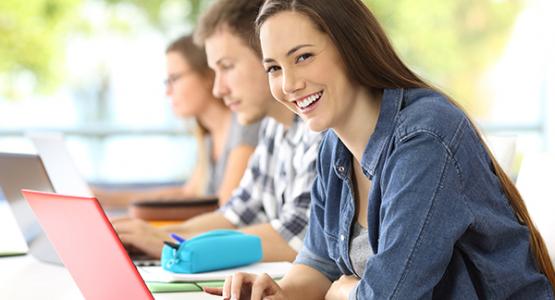 Happy Students Learning