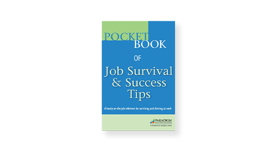 Print booklet of Pocket Book of Job Survival and Success Tips