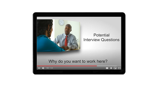 Screenshot from Keys to Getting Hired for Job Seekers
