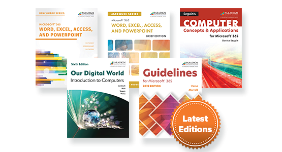 Current Editions of our Computer and Business Technology Courseware