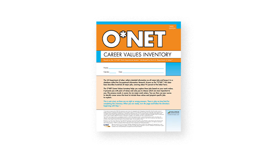 Cover of O*NET Career Values Inventory, Third Edition
