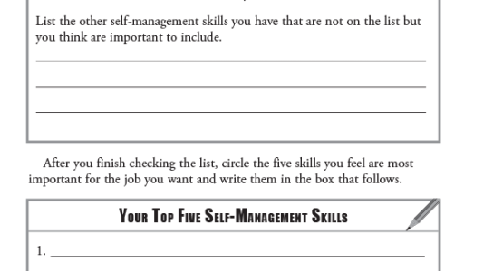 Example from the QUICK Job Search Guide