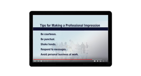 Screenshot from Soft Skills in the Workplace