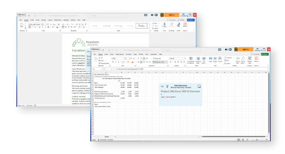 Images of the updated Virtual Desktop Interface (VDI)