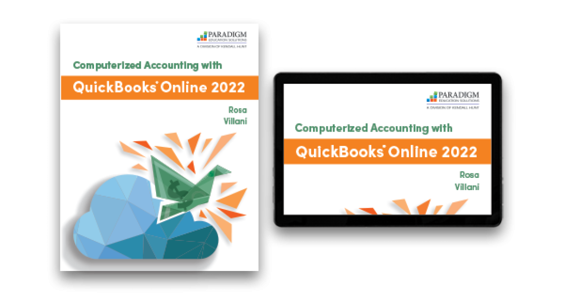 Print and Digital Cover of Computerized Accounting for QuickBooks Online 2022