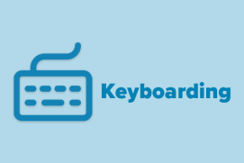 Symbol of a keyboard